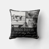 Name und Anführungszeichen des benutzerdefinierten Kissen (Rückseite)