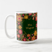 Name und Angebot des Hübschen Blumenlehrers Kaffeetasse (Links)