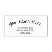 Name und Anschrift Anpassbare Briefmarke aus Kauts Gummistempel (Prägung)
