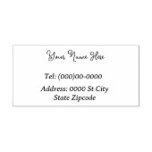 Name und Anschrift Anpassbare Briefmarke aus Kauts Gummistempel (Prägung)