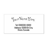 Name und Anschrift Anpassbare Briefmarke aus Kauts Gummistempel (Prägung)