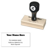 Name und Anschrift Anpassbare Briefmarke aus Kauts Gummistempel (Stempel)