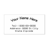 Name und Anschrift Anpassbare Briefmarke aus Kauts Gummistempel (Prägung)