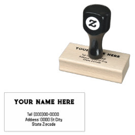 Name und Anschrift Anpassbare Briefmarke aus Kauts Gummistempel