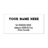 Name und Anschrift Anpassbare Briefmarke aus Kauts Gummistempel (Prägung)