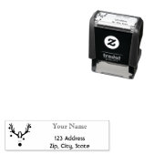 Name und Anschrift der Weihnachtsrinder Permastempel (Beispiel)