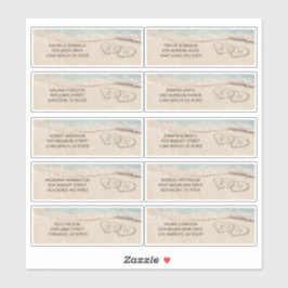 Name und Anschrift des Hotelpersonals Aufkleber