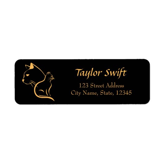 Name und Anschrift des Katzenliebhabers (Vorne)