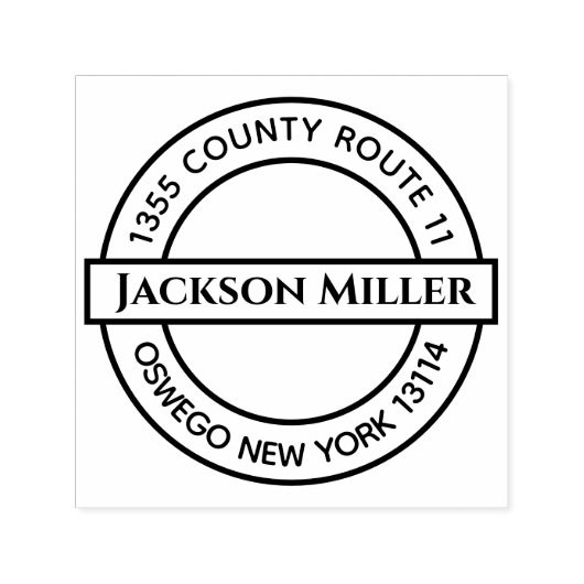 Name und Anschrift Permastempel (Design)