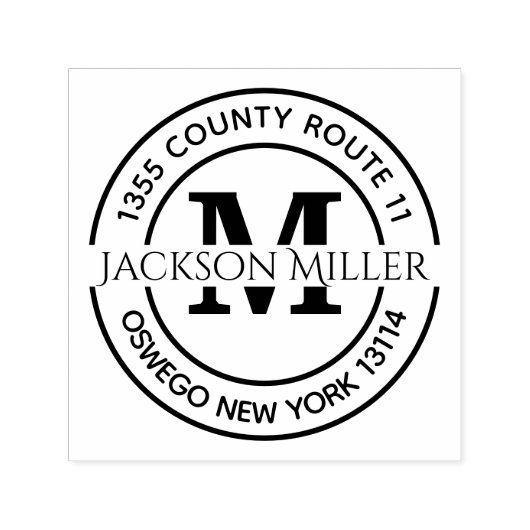 Name und Anschrift Permastempel (Design)