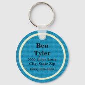 Name und Anschrift Telefonnummer Schlüsselanhänger (Vorderseite)