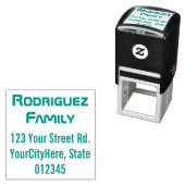 Name und Anschrift von Techie & Nerdy Permastempel (Beispiel)