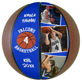 Name und Anzahl der Team-Foto für benutzerdefinier Basketball