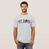 Name und Anzahl Druck Lacrosse Goalie Quote Shirse T-Shirt (Vorne ganz)