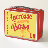 Name und Anzahl Lacrosse wie ein Boss Lunch Box (Rückseite)