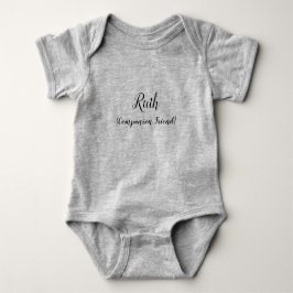 Name und Bedeutung (Ruth) Baby Strampler