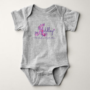 Name und Bedeutung von Admin Girls Ein monogramm S Baby Strampler