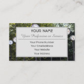 Name und Beruf der derzeitigen Visitenkarte (Rückseite)