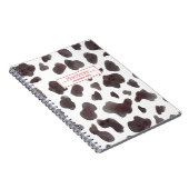 Name und Betreff der Kuh Notizblock (Rechte Seite)