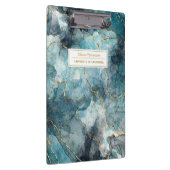 Name und Betreff des künstlerischen Abstrakt-Tinte Klemmbrett (Rechts)