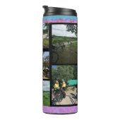 Name und Bild Collage Thermal Tumbler Thermosbecher (Nach rechts gedreht)