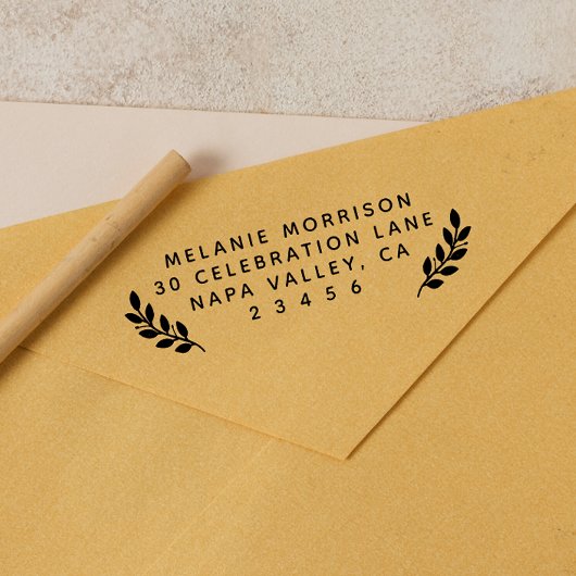 Name und botanische Zweigniederlassungen Rücksende Permastempel