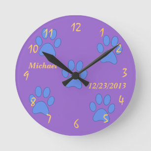 NAME UND D.O.B NEW BABY CUSTOM RUNDE WANDUHR