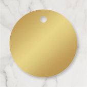 Name und Datum anpassen Gold Vielen Dank für Ihre  Geschenkanhänger (Rückseite)