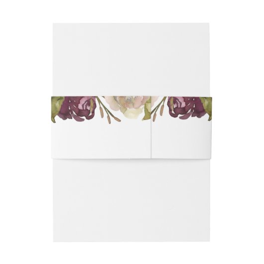 Name und Datum der Hochzeit an den Grenzen Einladungsbanderole (Rückseitenbeispiel)