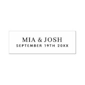 Name und Datum der Hochzeit Permastempel (Design)