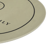 Name und Datum der Monogramm-Familie | Sage & Blac Schneidebrett (Ecke)