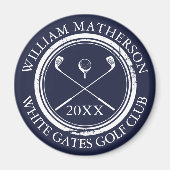 Name und Datum der Navy und Name des Clubs Magnet (Vorne)