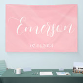 Name und Datum des Babys Banner (Messe)