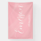 Name und Datum des Babys Banner (Vertikal)