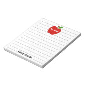 Name und Dienstgrad des Lehrers Notizblock (Rotiert)