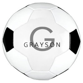 Name und Erstdruck auf einem benutzerdefinierten Fußball