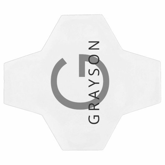 Name und Erstdruck auf einem benutzerdefinierten Fußball (Flach)