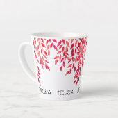 Name und Farbe der rosafarbenen, rosafarbenen Rebe Milchtasse (Linke Ecke)