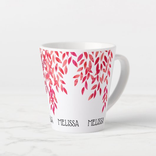 Name und Farbe der rosafarbenen, rosafarbenen Rebe Milchtasse (Rechte Ecke)