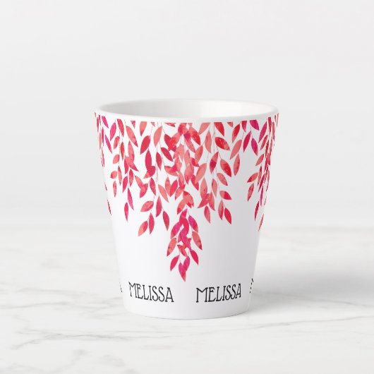 Name und Farbe der rosafarbenen, rosafarbenen Rebe Milchtasse (Vorderseite)