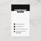 Name und Firmenname Visitenkarten - Moderne Visitenkarte (Rückseite)