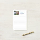 Name und Foto anpassen, Zeilen ausführen Post-it Klebezettel (Auf Schreibtisch)