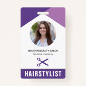 Name und Foto Beauty Salon Haare Personalausweis Ausweis (Rückseite)