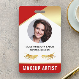 Name und Foto Beauty Salon Makeup Artist ID Card Ausweis