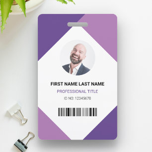 Name und Foto Beruflich Mitarbeiter-ID-Karte Ausweis