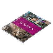 Name und Foto Collage Notebook Notizblock (Linke Seite)
