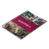 Name und Foto Collage Notebook Notizblock (Linke Seite)