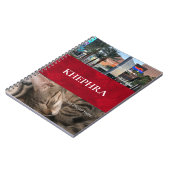 Name und Foto Collage Notebook Notizblock (Linke Seite)