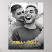 Name und Foto der Paare Foliendrucke (Vorderseite)