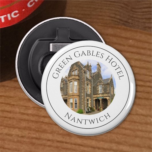 Name und Foto des Hotels. Hotel Flaschenöffner